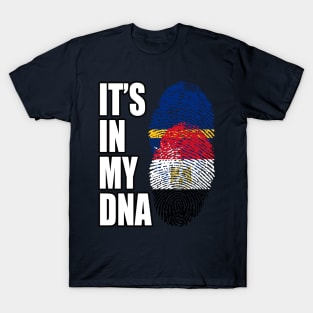 Egyptian And Nauruan Mix DNA Flag Heritage T-Shirt